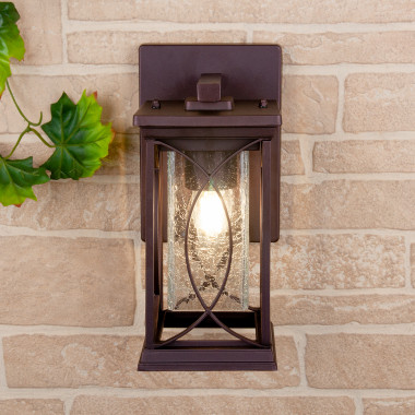 Настенный уличный светильник Spica D черное золото IP33 GL 1026D — Multielectrika