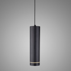 Подвесной светодиодный светильник DLR023 12W 4200K черный матовый &mdash; Multielectrika