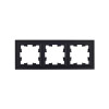 Рамка на 3 поста IEK Brite РУ-3-БрЧ черная фото 2 — Multielectrika
