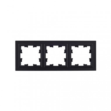Рамка на 3 поста IEK Brite РУ-3-БрЧ черная — Multielectrika