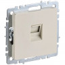 Розетка компьютерная RJ45 кат.6 IEK Brite РК11-БрКр бежевая