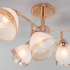 Потолочная люстра с плафонами 30126/6 золото &mdash; Multielectrika
