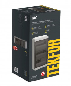 Корпус пластиковый IEK TEKFOR КМПн-36 IP65 черная прозрачная дверь &mdash; Multielectrika