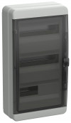 Корпус пластиковый IEK TEKFOR КМПн-36 IP65 черная прозрачная дверь фото 1 — Multielectrika
