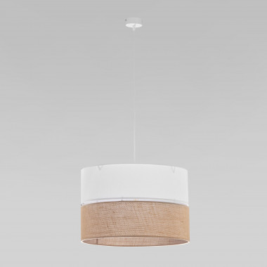 Подвесной светильник с тканевым рассеивателем 6573 Linobianco — Multielectrika