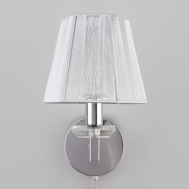 Настенный светильник с тканевым абажуром 60125/1 хром — Multielectrika