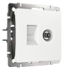 Розетка ТВ+Ethernet RJ-45 6 cat. (белый) W1181301 фото 1 &mdash; Multielectrika