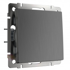 Выключатель одноклавишный проходной (графит рифленый) W1112004 &mdash; Multielectrika