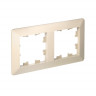 Рамка на 2 поста Systeme Electric AtlasDesign Air бежевый