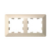 Рамка на 2 поста Systeme Electric AtlasDesign Air бежевый фото 2 — Multielectrika