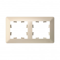 Рамка на 2 поста Systeme Electric AtlasDesign Air бежевый &mdash; Multielectrika