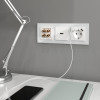 Розетка с заземлением, шторками и USBх2 (белая) W1171501 фото 4 &mdash; Multielectrika