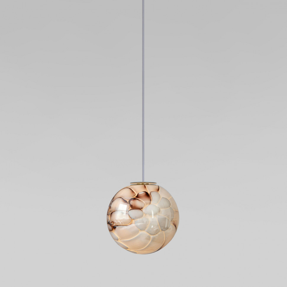 Подвесной светильник со стеклянным плафоном ручной работы 1_101 фото 1 &mdash; Multielectrika