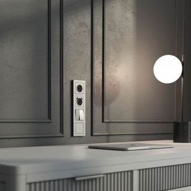 Рамка из поликарбоната на 4 поста Hammer серебряный W0042406 — Multielectrika