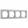 Рамка из поликарбоната на 4 поста Hammer серебряный W0042406