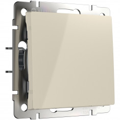 Выключатель одноклавишный проходной (слоновая кость) WL03-SW-1G-2W-ivory &mdash; Multielectrika