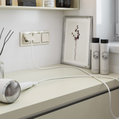 Выключатель одноклавишный проходной (слоновая кость) WL03-SW-1G-2W-ivory &mdash; Multielectrika