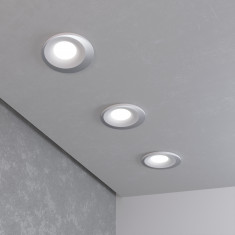 Встраиваемый точечный светильник 124 MR16 белый/серебро &mdash; Multielectrika