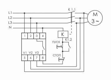 Реле контроля наличия, асимметрии фаз и контроля состояния контактора CZF-2B — Multielectrika