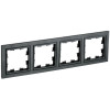 Рамка на 4 поста IEK Brite РУ-4-БрЧ черная фото 1 — Multielectrika