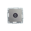 Розетка TV оконечная IEK Brite РТВ11-0-БрС сталь фото 2 — Multielectrika