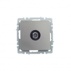 Розетка TV оконечная IEK Brite РТВ11-0-БрС сталь &mdash; Multielectrika