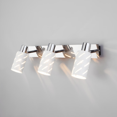 Настенный светильник с поворотными плафонами 20090/3 белый/хром — Multielectrika