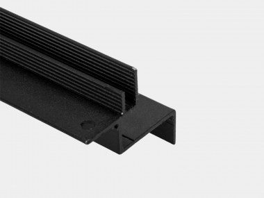 Профиль PG-FLC-30 47х41х2000мм для гипсокартона «теневой потолок» (экран в комплекте) черный — Multielectrika