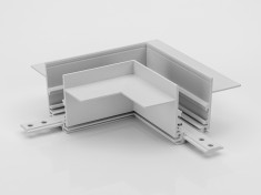 SY-LINK-CNLV-T1-WH, коннектор угловой горизон.для встраиваемого глубокого шинопровода под гипс., бел &mdash; Multielectrika
