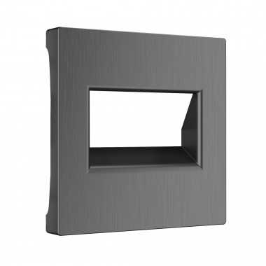 Накладка для двойной розетки Еthernet RJ-45 (графит рифленый) W1191104 — Multielectrika