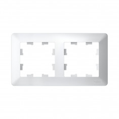 Рамка на 2 поста Systeme Electric AtlasDesign Air белый &mdash; Multielectrika