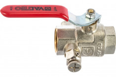 Шаровой кран с дренажом и воздухоотводчиком 3/4 вн.-вн. Valtec BASE VT.245.N.05 &mdash; Multielectrika