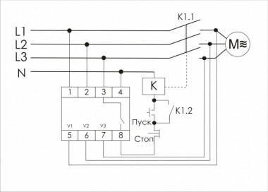 Реле контроля наличия, асимметрии фаз и контроля состояния контактора CZF-2BR — Multielectrika