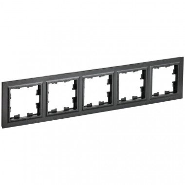 Рамка на 5 поста IEK Brite РУ-5-БрЧ черная — Multielectrika