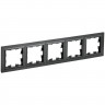 Рамка на 5 поста IEK Brite РУ-5-БрЧ черная