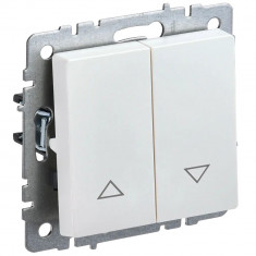 Выключатель для жалюзи 10А IEK Brite ВС10-1-5-БрЖ жемчуг &mdash; Multielectrika