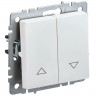 Выключатель для жалюзи 10А IEK Brite ВС10-1-5-БрЖ жемчуг
