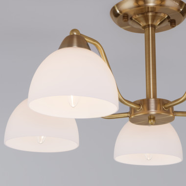 Потолочная люстра 30172/5 античная бронза — Multielectrika