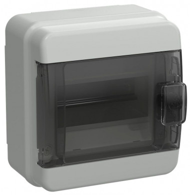 Корпус пластиковый IEK TEKFOR КМПн-6 IP65 черная прозрачная дверь — Multielectrika