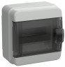 Корпус пластиковый IEK TEKFOR КМПн-6 IP65 черная прозрачная дверь