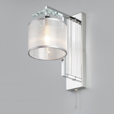 Настенный светильник с абажуром 60123/1 хром — Multielectrika