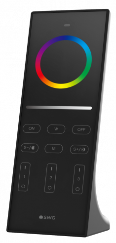 Сенсорный пульт Quick control на 3 зоны RGBCW , черный  &mdash; Multielectrika