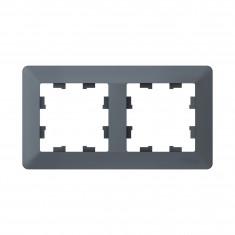 Рамка на 2 поста Systeme Electric AtlasDesign Air грифель &mdash; Multielectrika