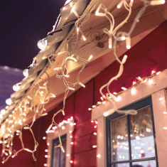 Новогодняя гирлянда бахрома белый с эффектом мерцания 3*0,6м IP65 100-101 белый с эффектом мерцания &mdash; Multielectrika