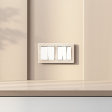 Выключатель двухклавишный (белый) W1120001 &mdash; Multielectrika