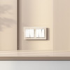 Выключатель двухклавишный (белый) W1120001 фото 2 &mdash; Multielectrika