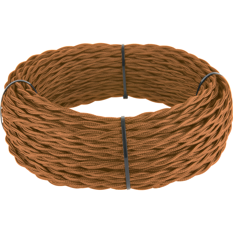 Ретро кабель витой 2х2,5 (медный) 50 м под заказ Ретро кабель витой  2х2,5  (медный) фото 1 — Multielectrika