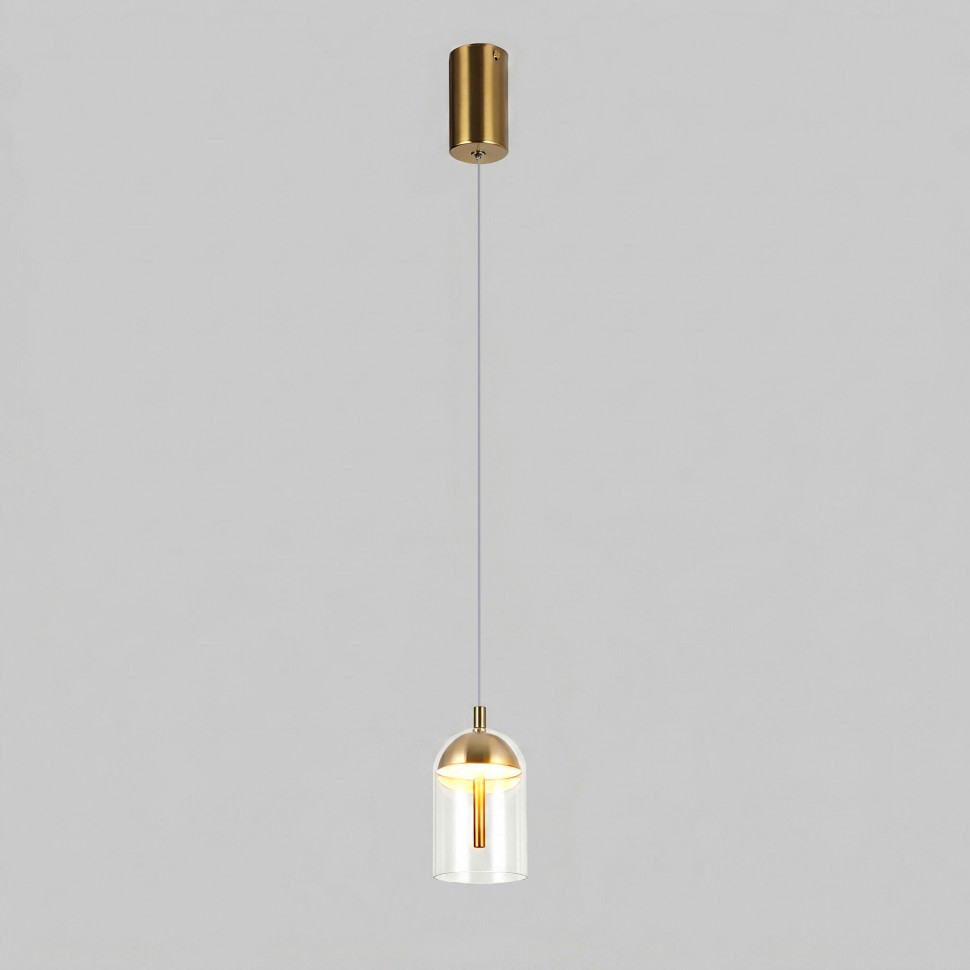 Подвесной светодиодный светильник со стеклянным плафоном 201056/1 LED фото 1 &mdash; Multielectrika