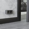 Розетка двойная с заземлением Gallant графит рифленый W5072104 фото 2 &mdash; Multielectrika