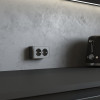 Розетка двойная с заземлением Gallant графит рифленый W5072104 фото 3 &mdash; Multielectrika